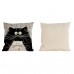 Pillow Cover Pattern printing Black and white Cat 18 Inch Home Decor Cute Linen   172800585107